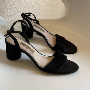 Zara Black Heel Sandals